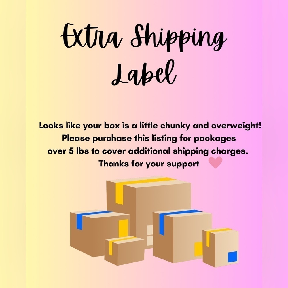 Thank you - Extra Shipping